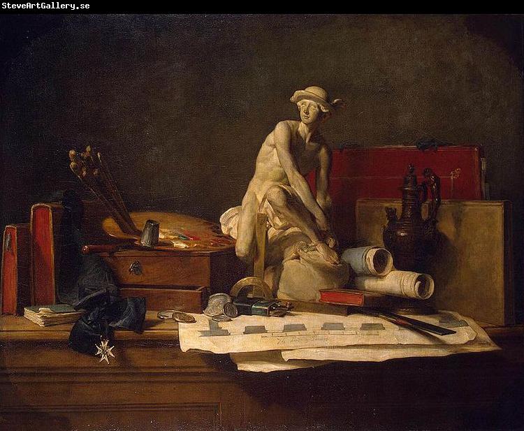 Jean Simeon Chardin Still Life with Attributes of the Arts